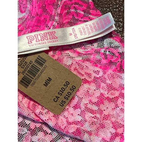 Victorias Secret Pink Womens M Seamless Cheeky Panty Recycled Polyamide & Cotton - Picture 3 of 4